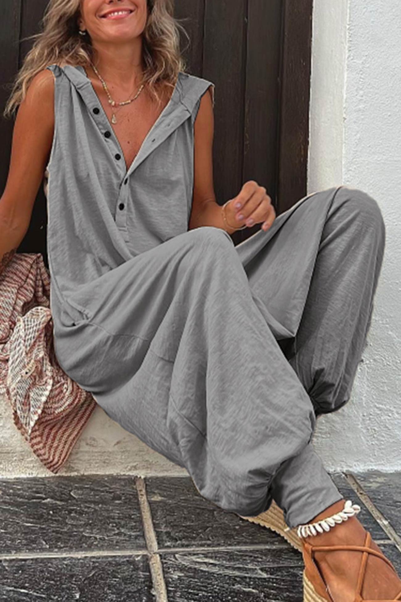 Alexia - Jumpsuit Met Capuchon