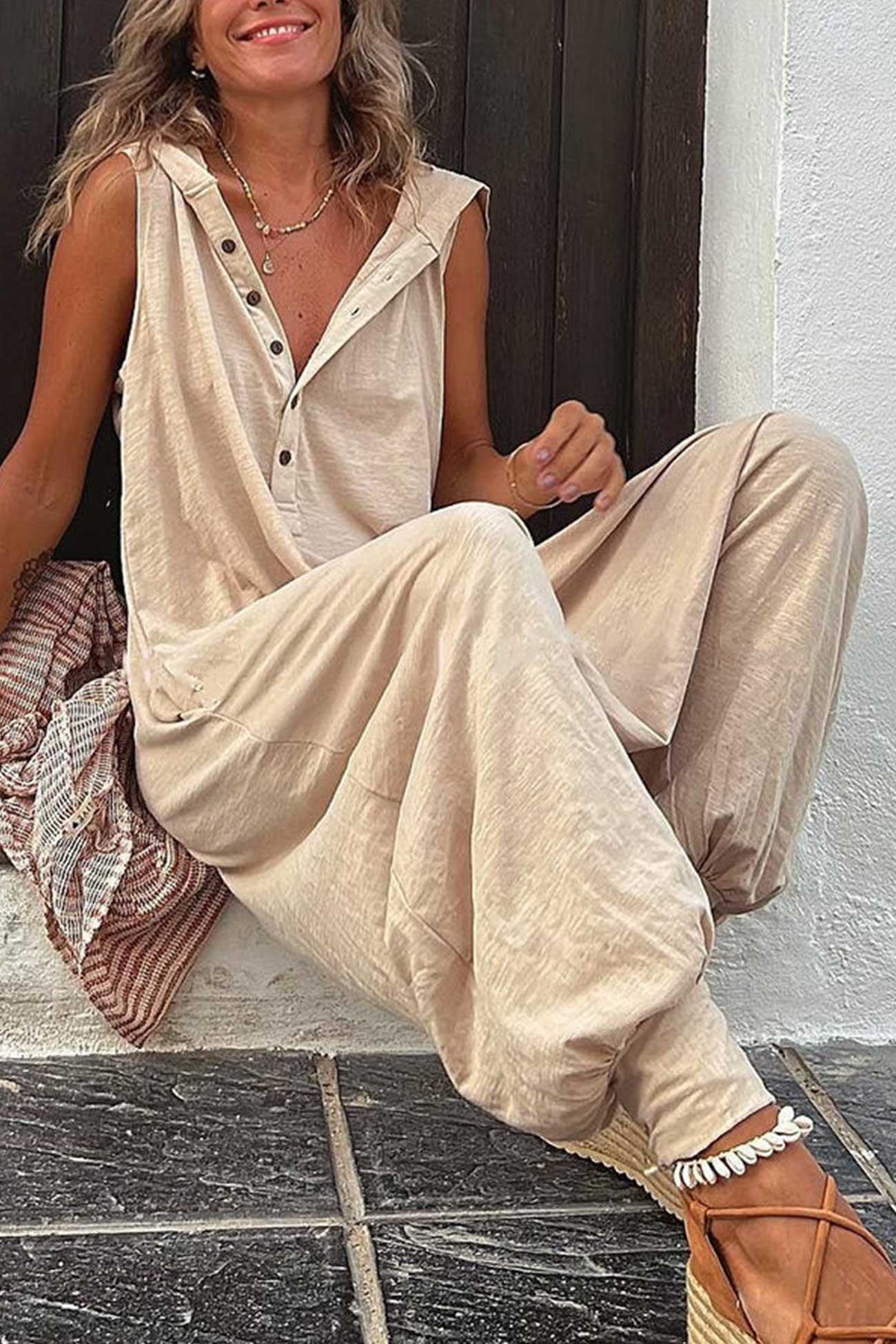Alexia - Jumpsuit Met Capuchon