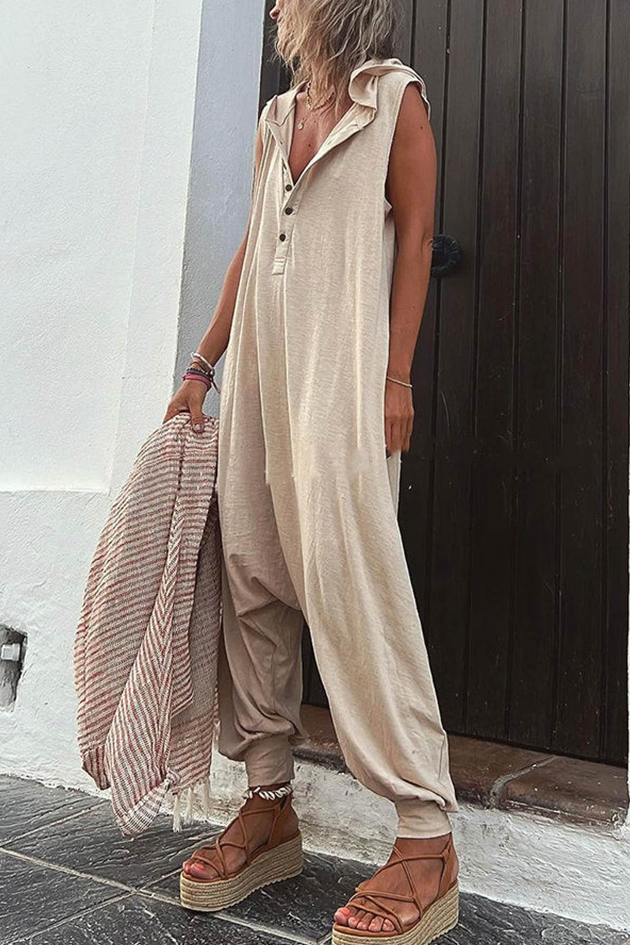 Alexia - Jumpsuit Met Capuchon