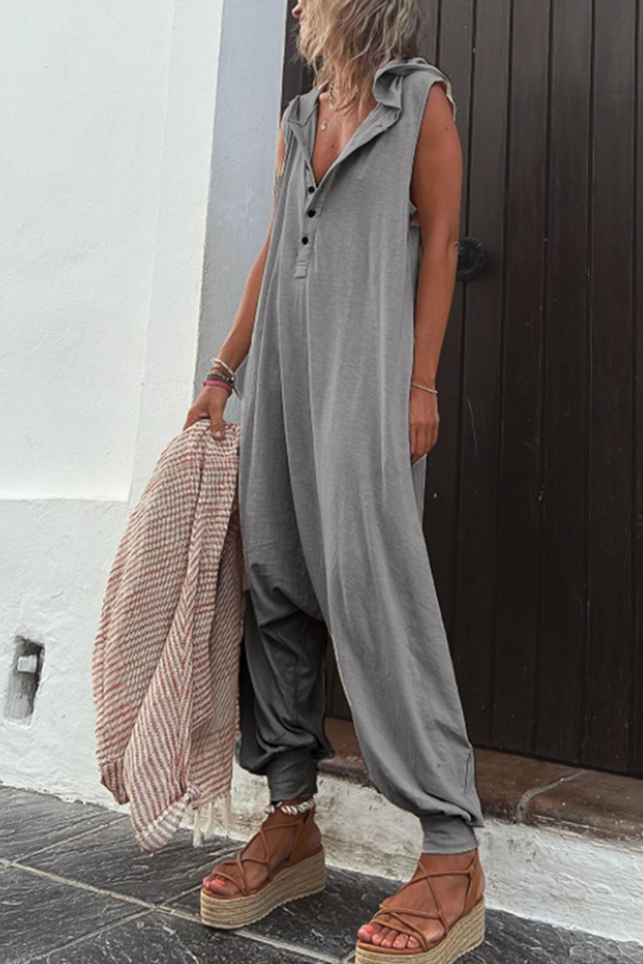 Alexia - Jumpsuit Met Capuchon