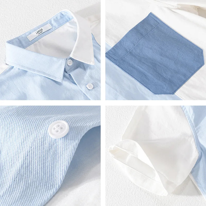 Corban | Patchwork Overhemd