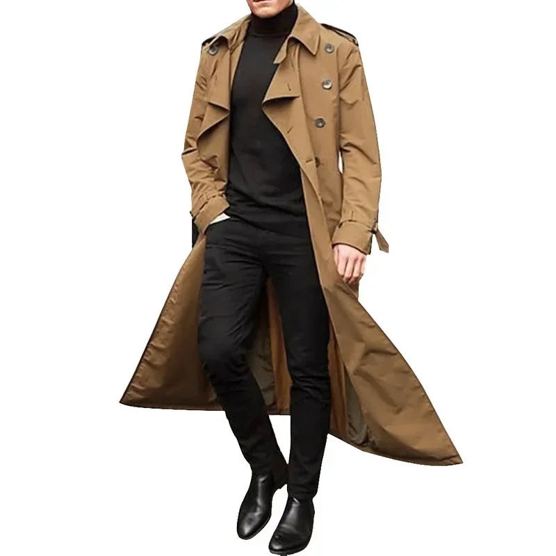 Austin | Moderne Lange Klassieke Trenchcoat