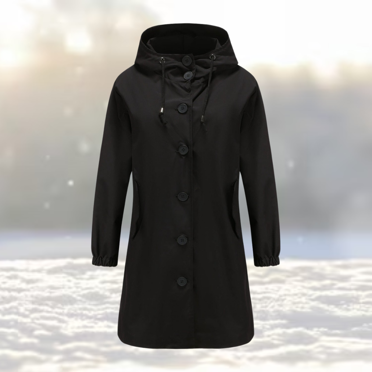 Anneka | Waterdichte Trench Met Capuchon