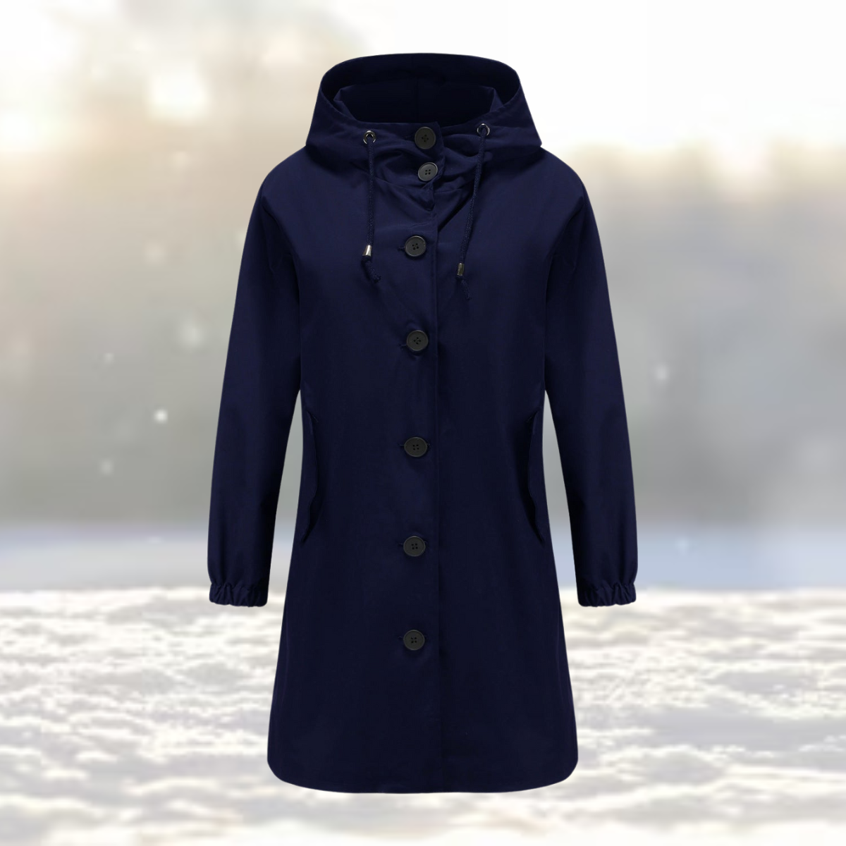 Anneka | Waterdichte Trench Met Capuchon
