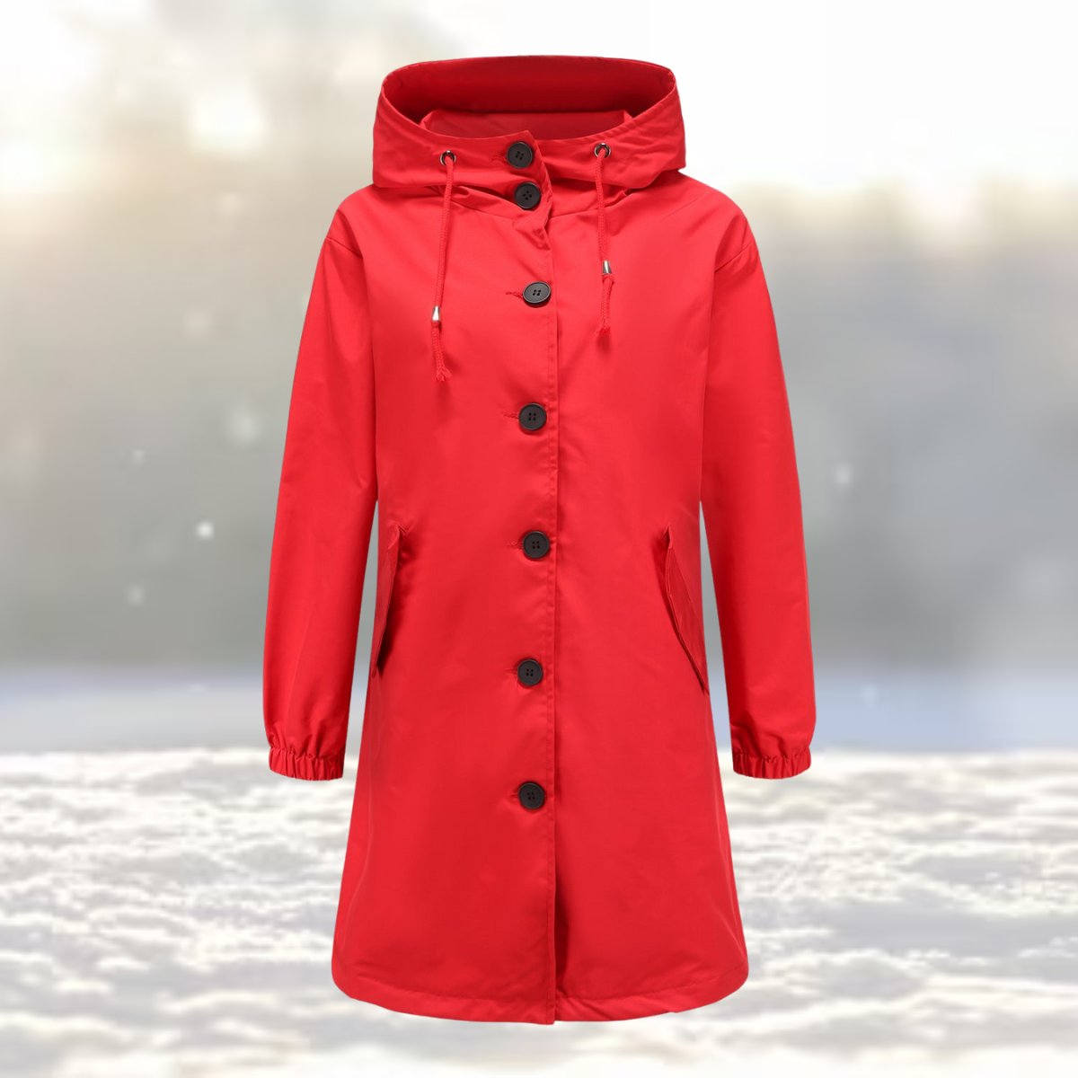 Anneka | Waterdichte Trench Met Capuchon