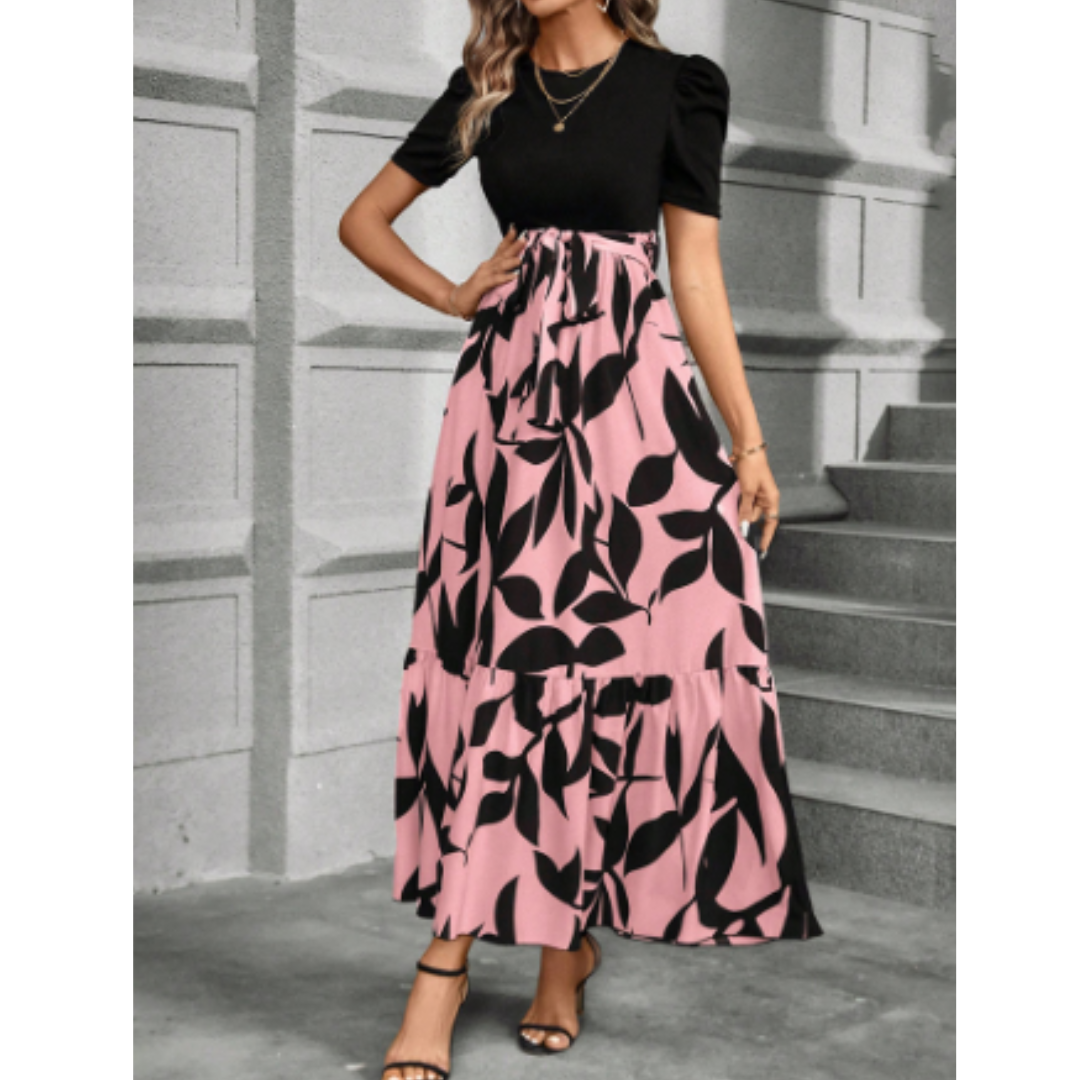 Maura | Elegante Bloemen Maxi Jurk