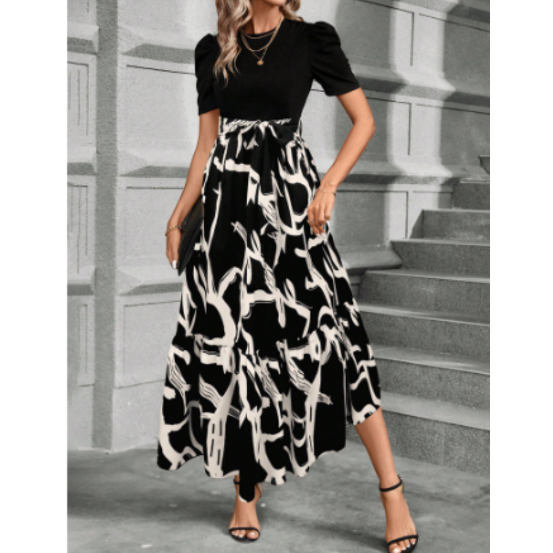 Maura | Elegante Bloemen Maxi Jurk