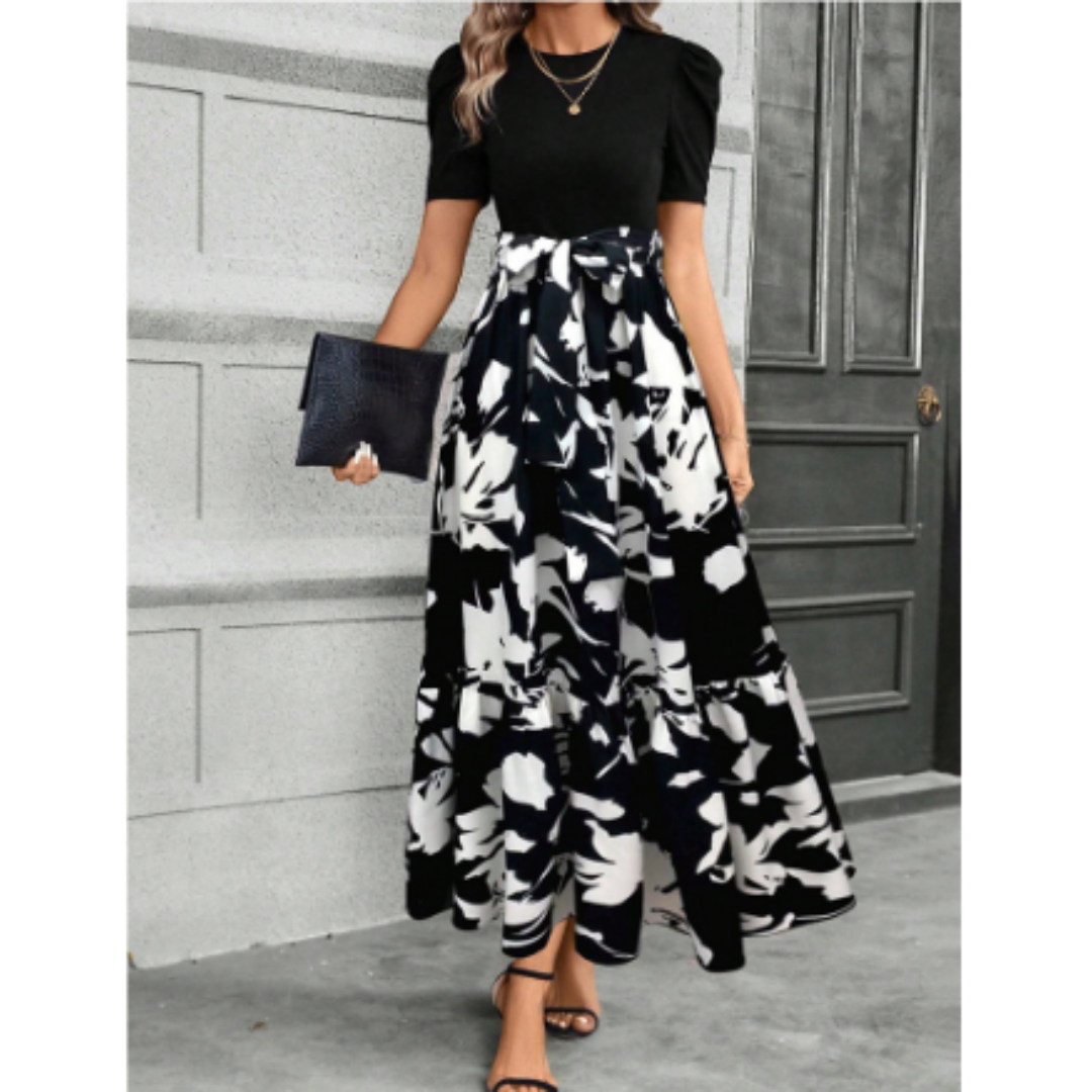 Maura | Elegante Bloemen Maxi Jurk