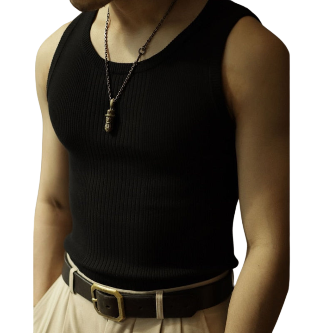 Merric | Casual Geribde Tanktop