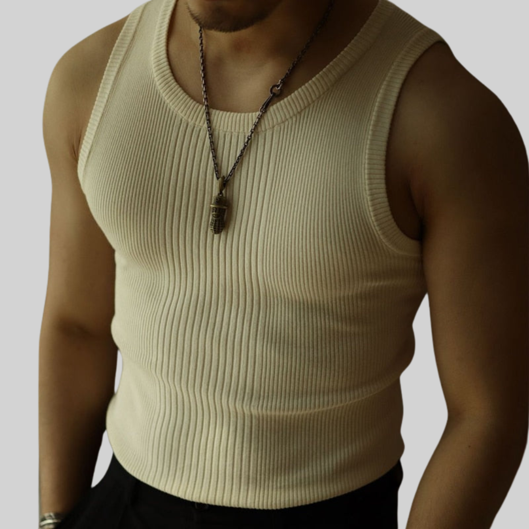 Merric | Casual Geribde Tanktop