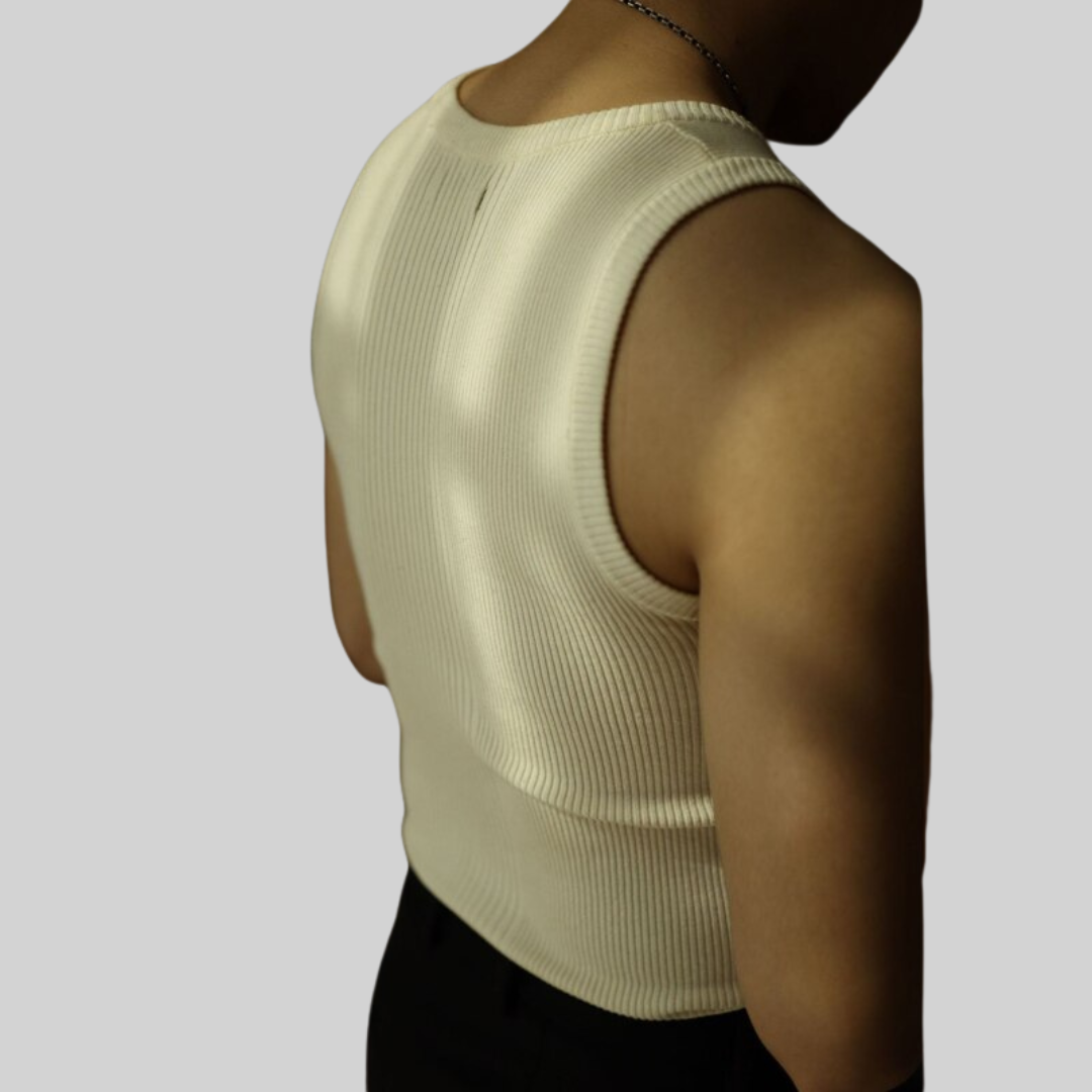Merric | Casual Geribde Tanktop