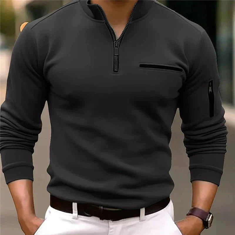 Leoncio | Sportieve Rits Poloshirt
