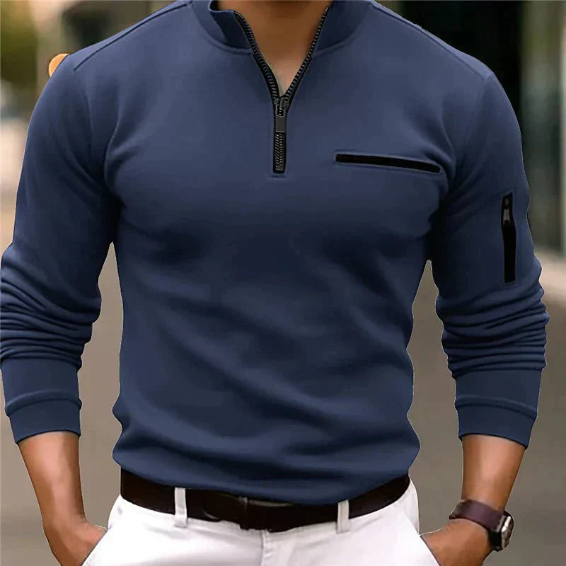 Leoncio | Sportieve Rits Poloshirt