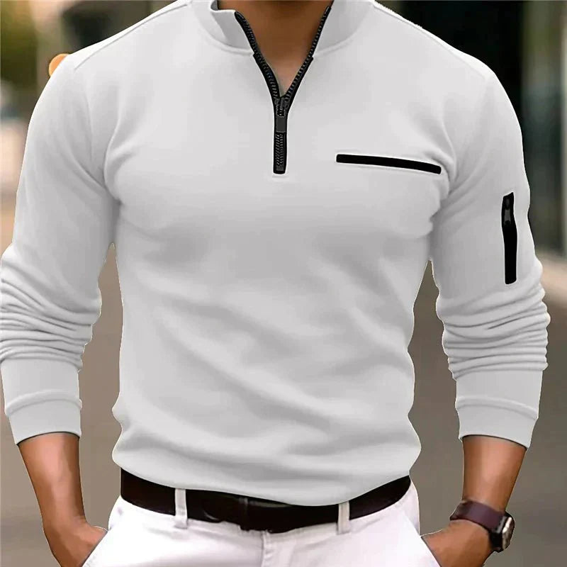 Leoncio | Sportieve Rits Poloshirt