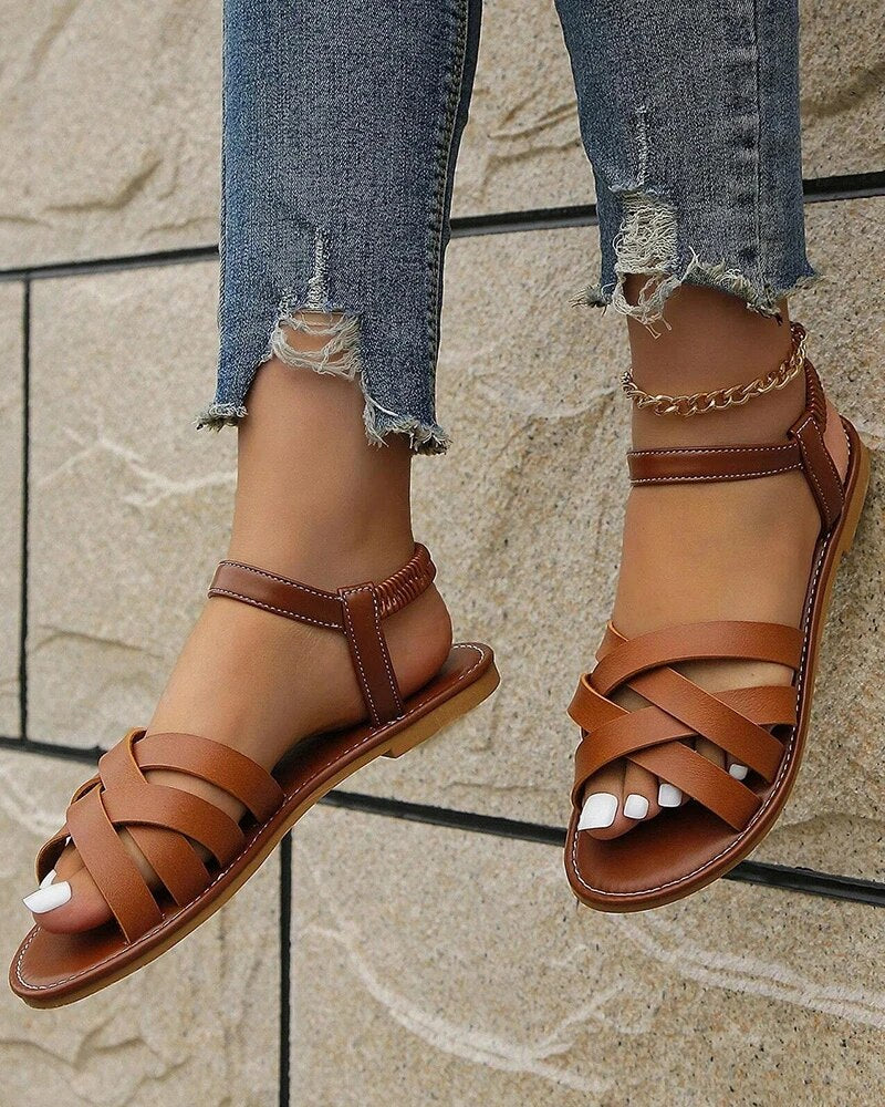 Carlijn - Orthopedische Kriskras Sandalen