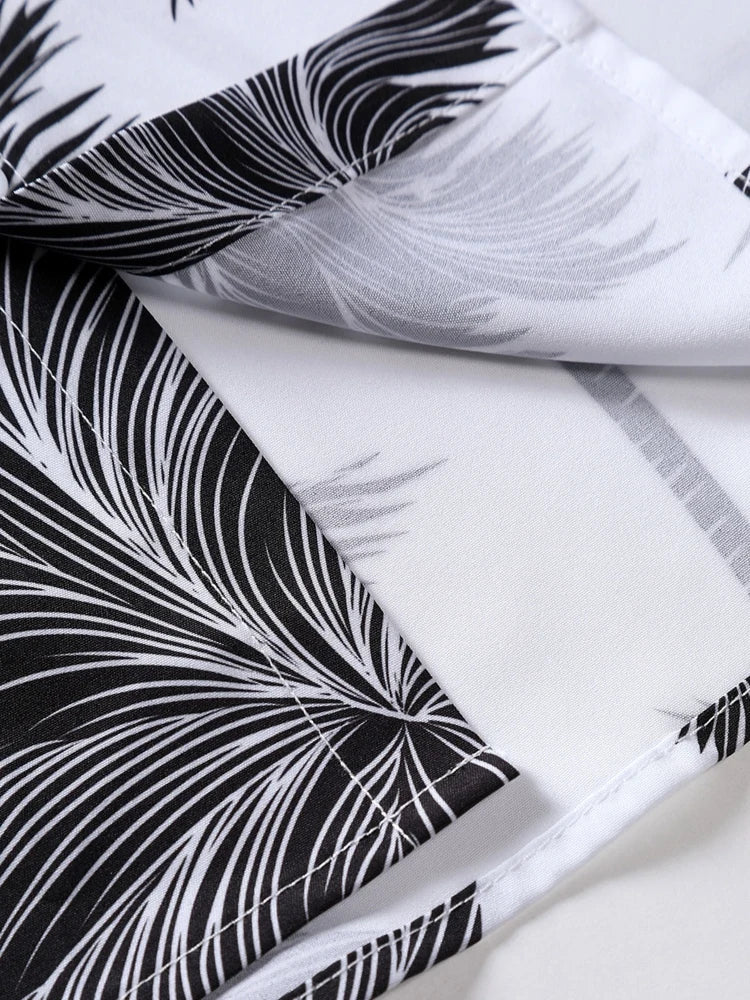 Calum | Kokospalmen Print Overhemd