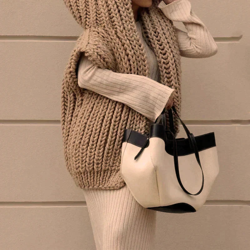 Rosabel | Gebreide Hoodie Vest