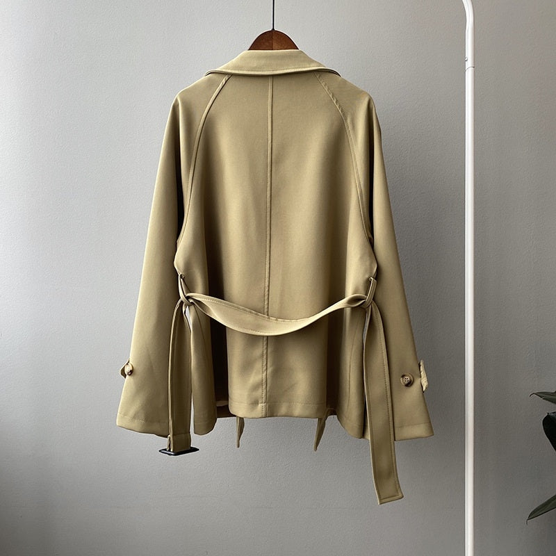 Aura | Trendy Windbreaker Trench Jas