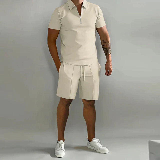 Heren Polo Shirt – Klassieke Pasvorm – Ademende Stof – Korte Mouw – Ritskraag