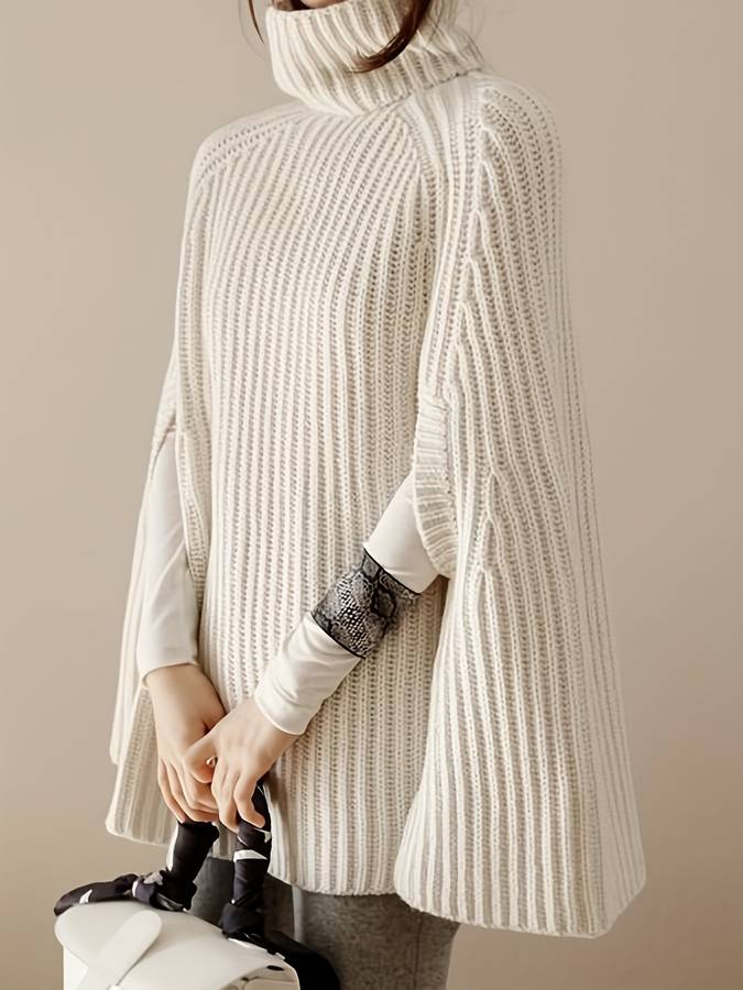 Laureen | Gebreide Cape Trui