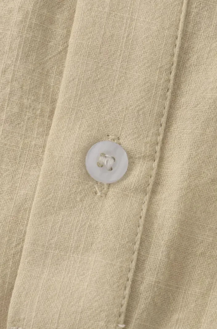 Santhor | Minimalistisch Kraagloos Overhemd