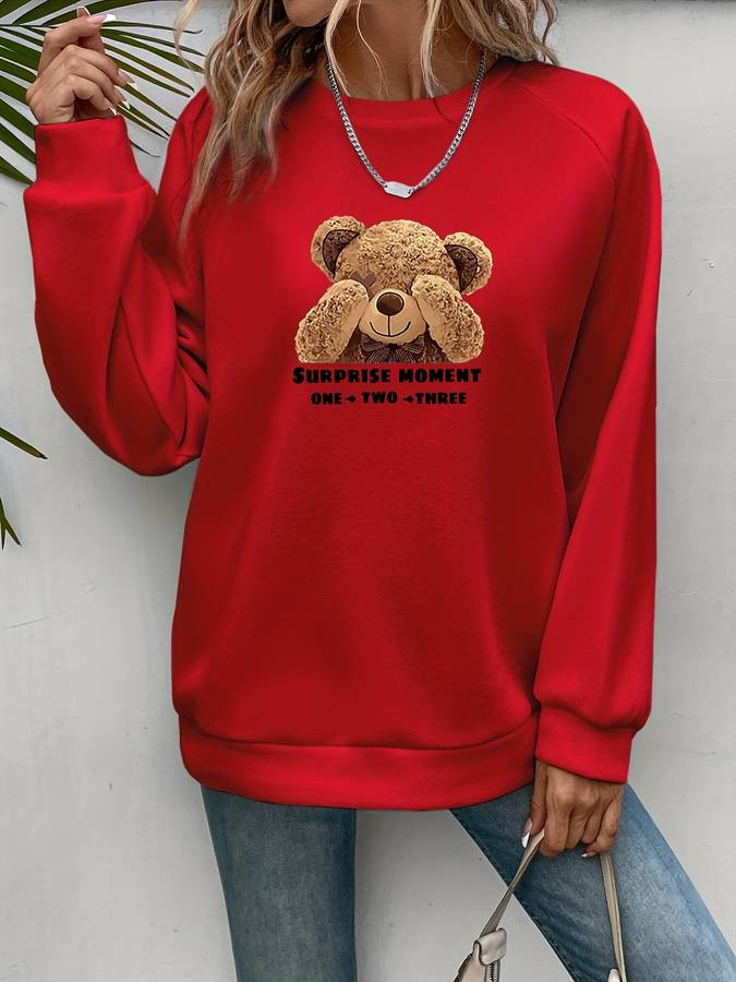 Rena | Bear Print Trui