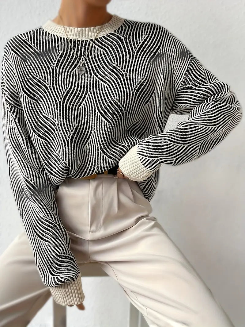 Yulia | Abstracte Gebreide Trui