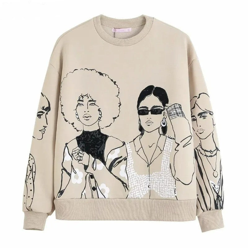 Emilieka | Trendy Grafische Sweatshirt