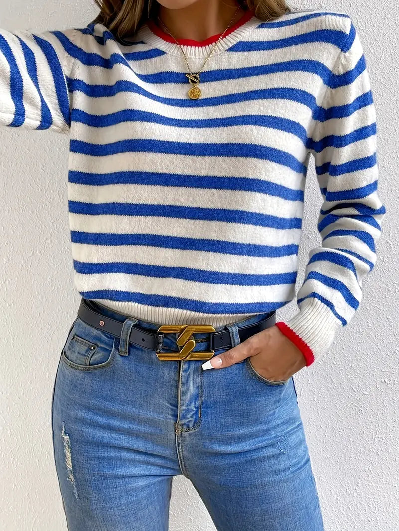 Aideen | Casual Gestreepte Trui
