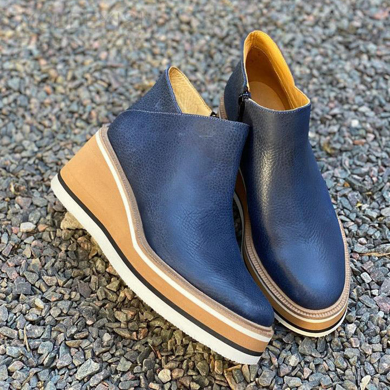 Merriane | Trendy Enkelhoge Plateau Schoenen