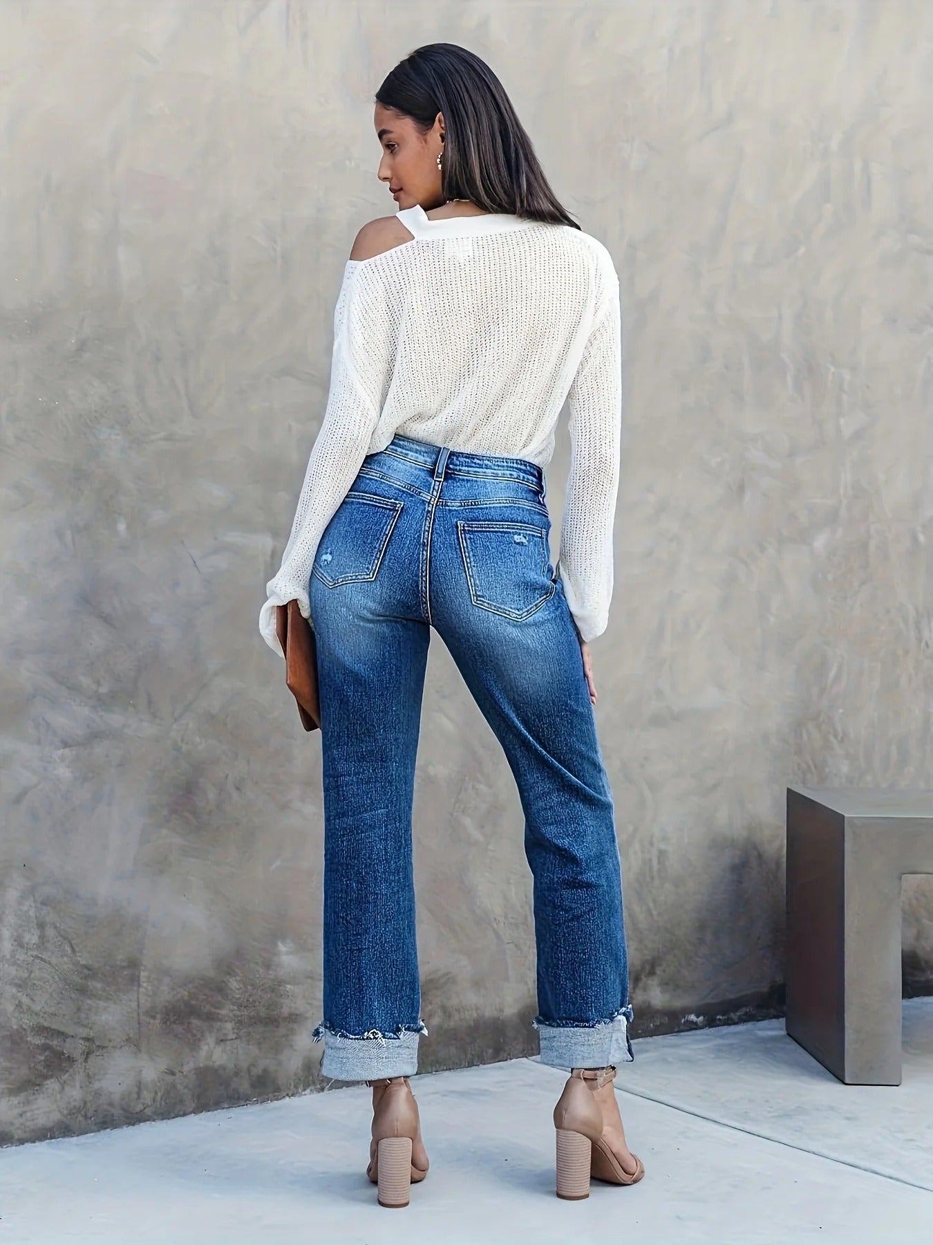Aditri | Trendy High-Waist Spijkerbroek