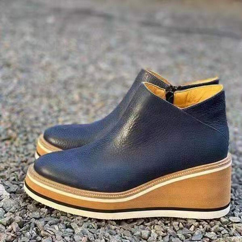 Merriane | Trendy Enkelhoge Plateau Schoenen