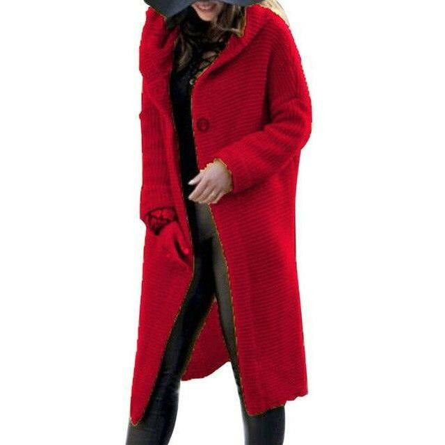 Mariya | Trendy Gebreide Lange Jas