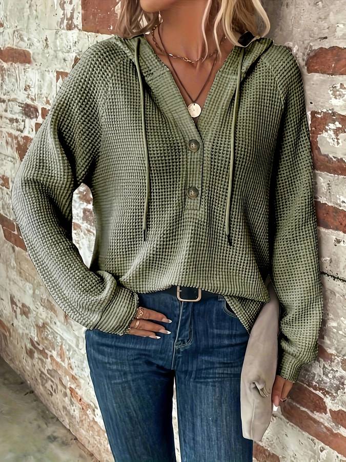 Tisha | Casual Gebreide Hoodie
