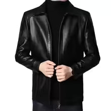 Heren Motorjas – Slim Fit – Imitatieleer – Opstaande Kraag – Winddicht Model