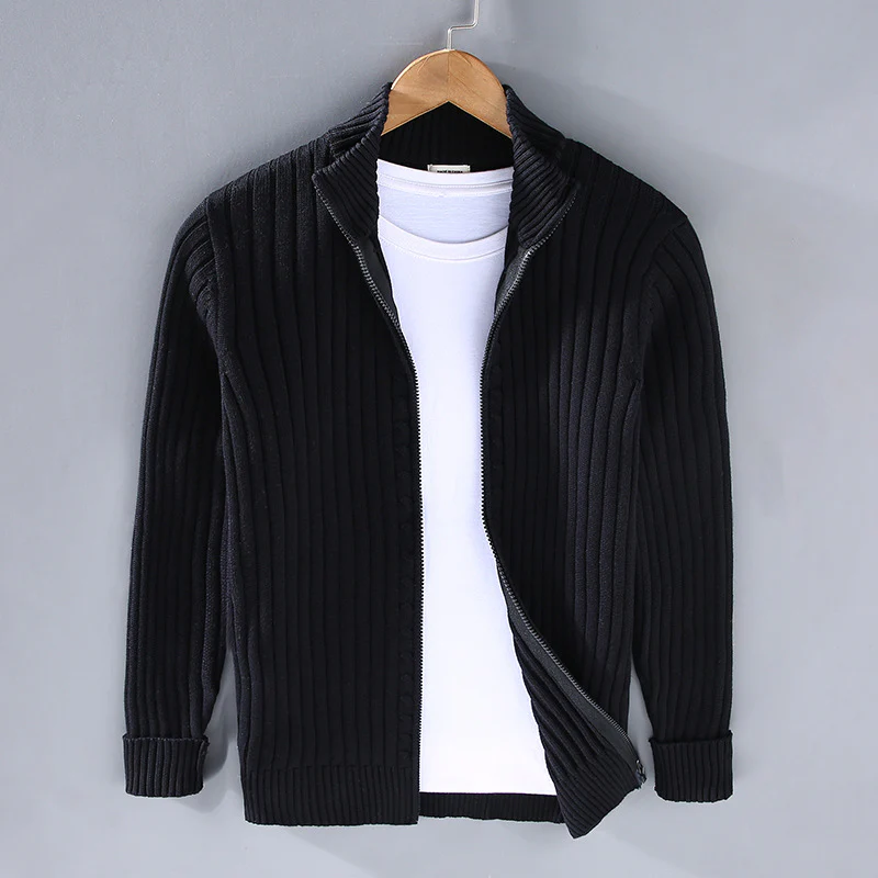 Heren Vest – Slim Fit – Katoen – Geribd – Ritsluiting – Geschikt voor Layering