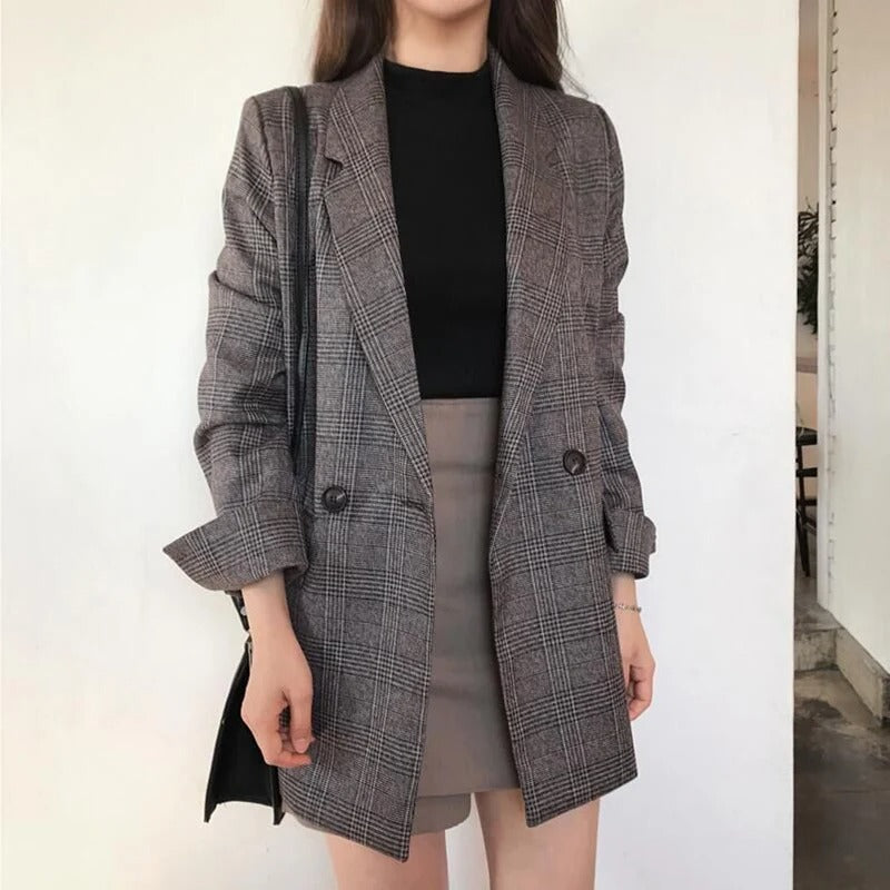 Serilde | Klassieke Ruiten Blazer