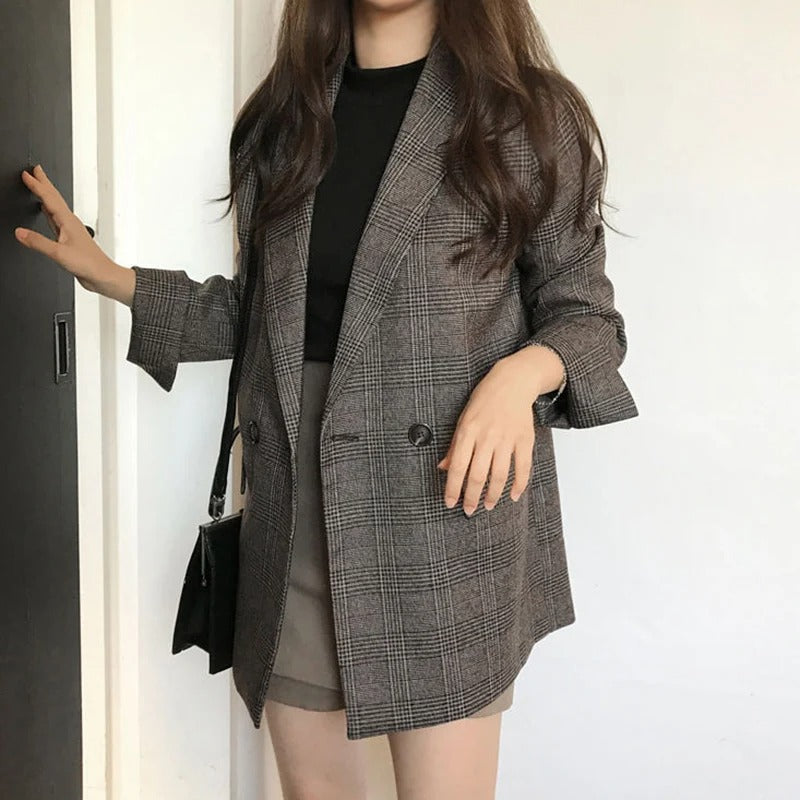 Serilde | Klassieke Ruiten Blazer