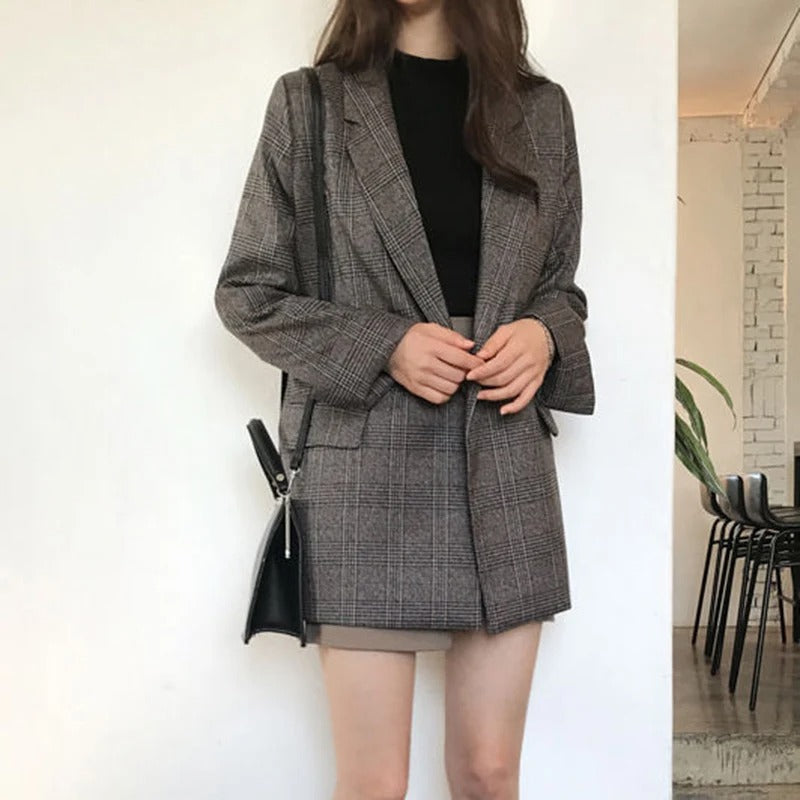 Serilde | Klassieke Ruiten Blazer