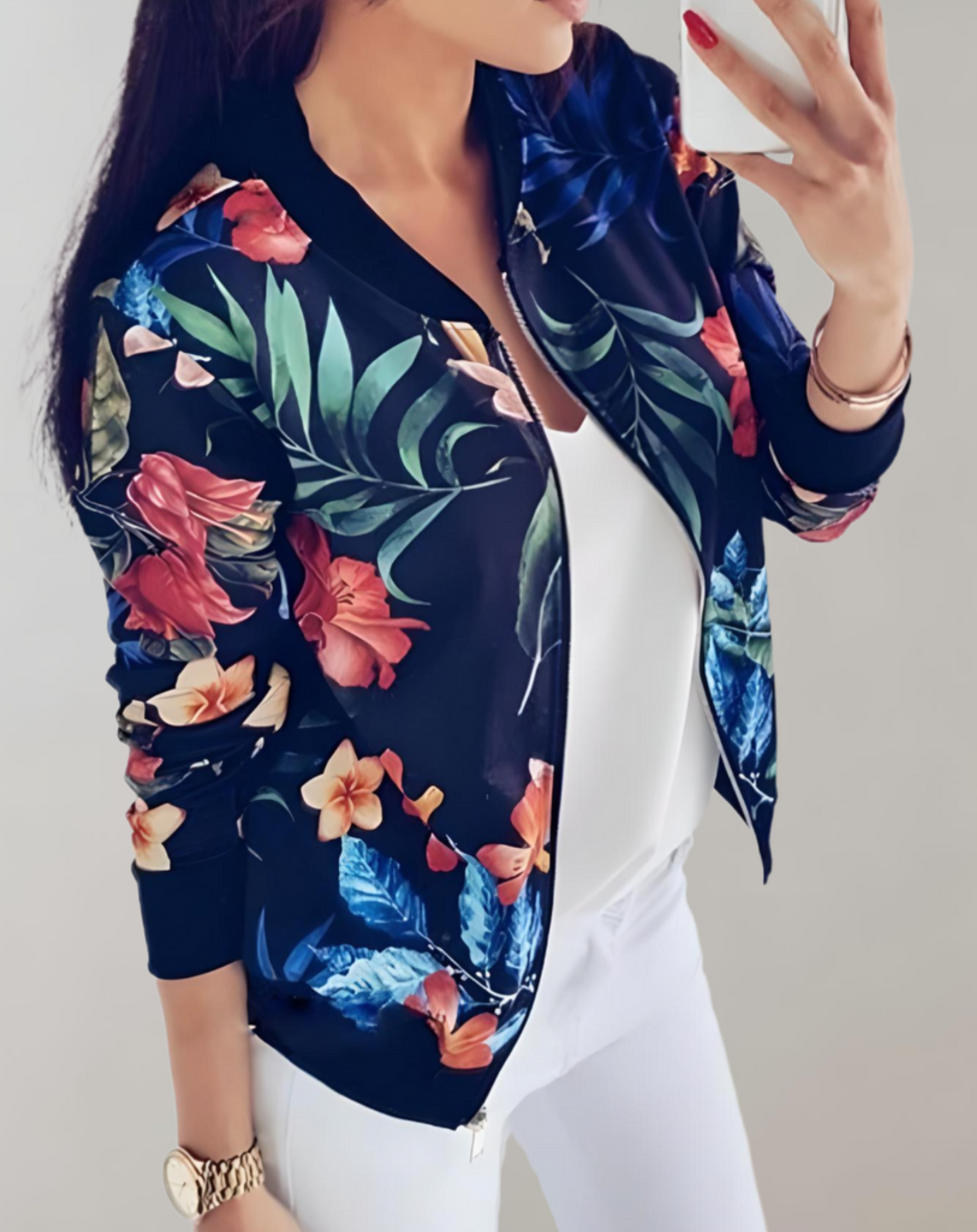 Willena | Gebloemd Bomberjack