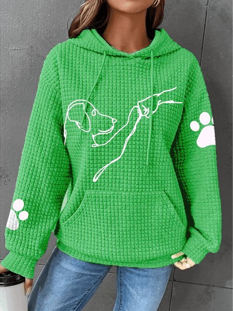 Veronika | Warme Hoodie met Hond Print