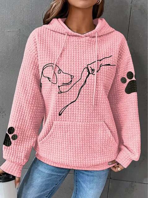 Veronika | Warme Hoodie met Hond Print