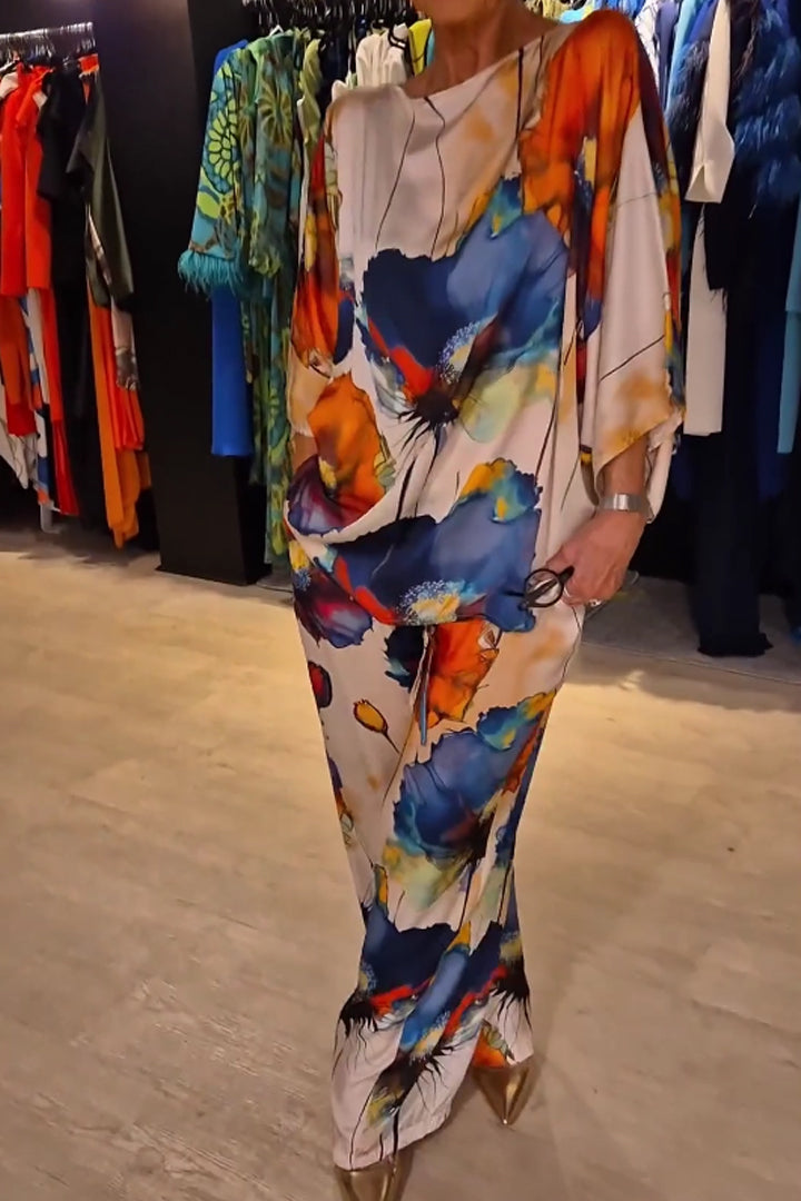 Kamella | Vloeiende Bloemenprint Outfit Set