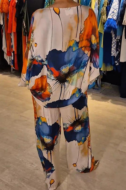 Kamella | Vloeiende Bloemenprint Outfit Set