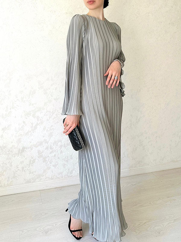 Liselle | Elegante Geplooide Maxi Jurk