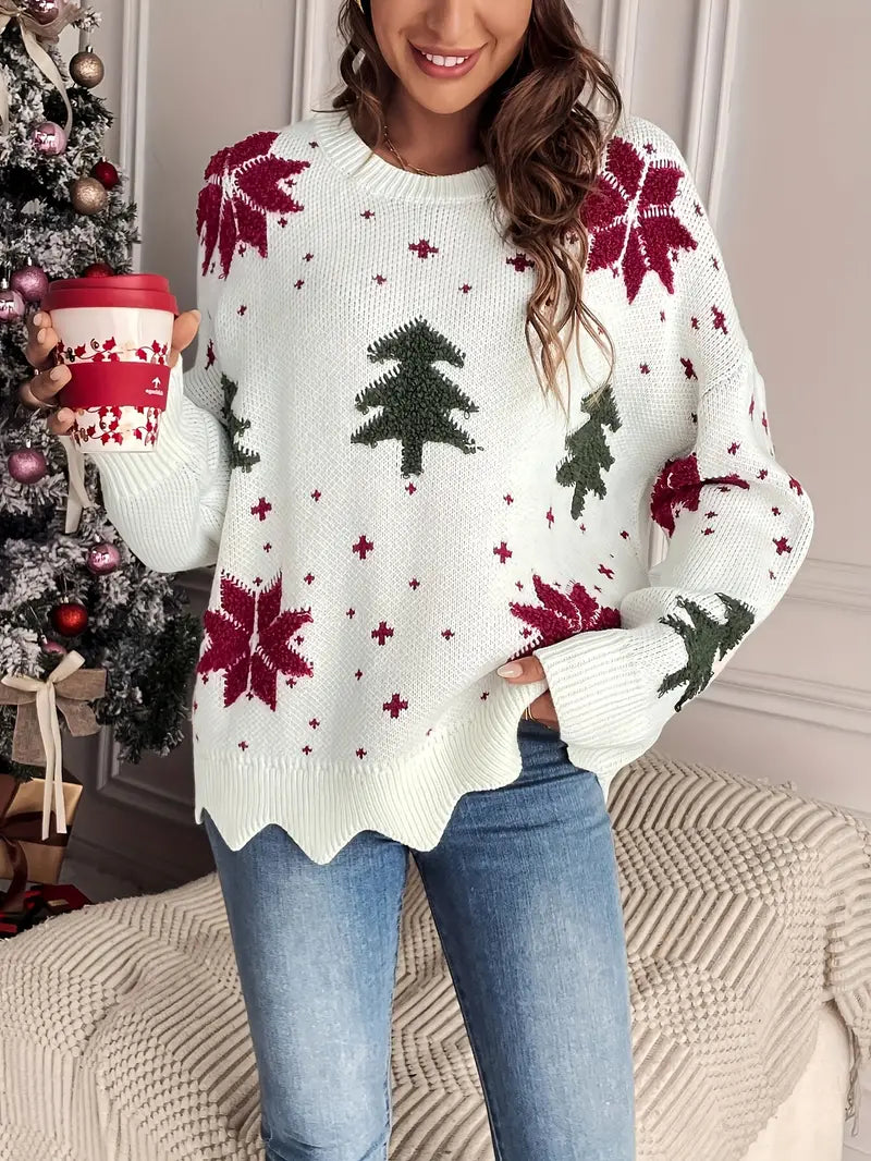 Trina | Gezellige Kerst Boom Trui