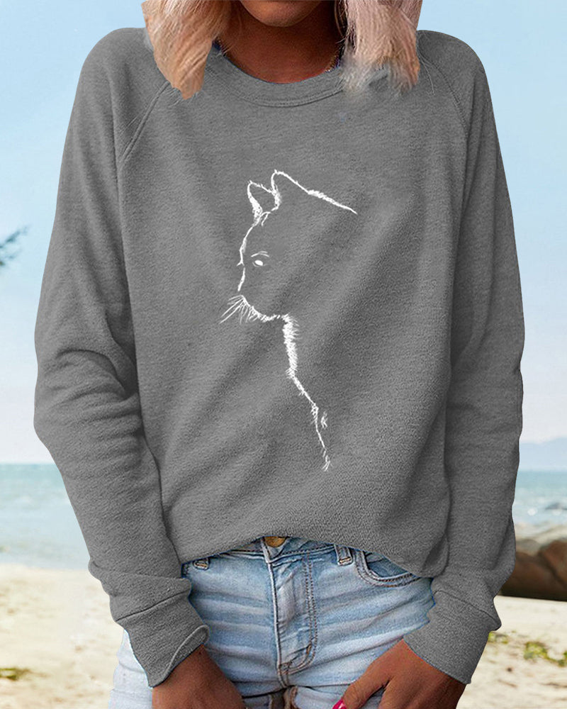 Annissa | Trui Met Kattenprint