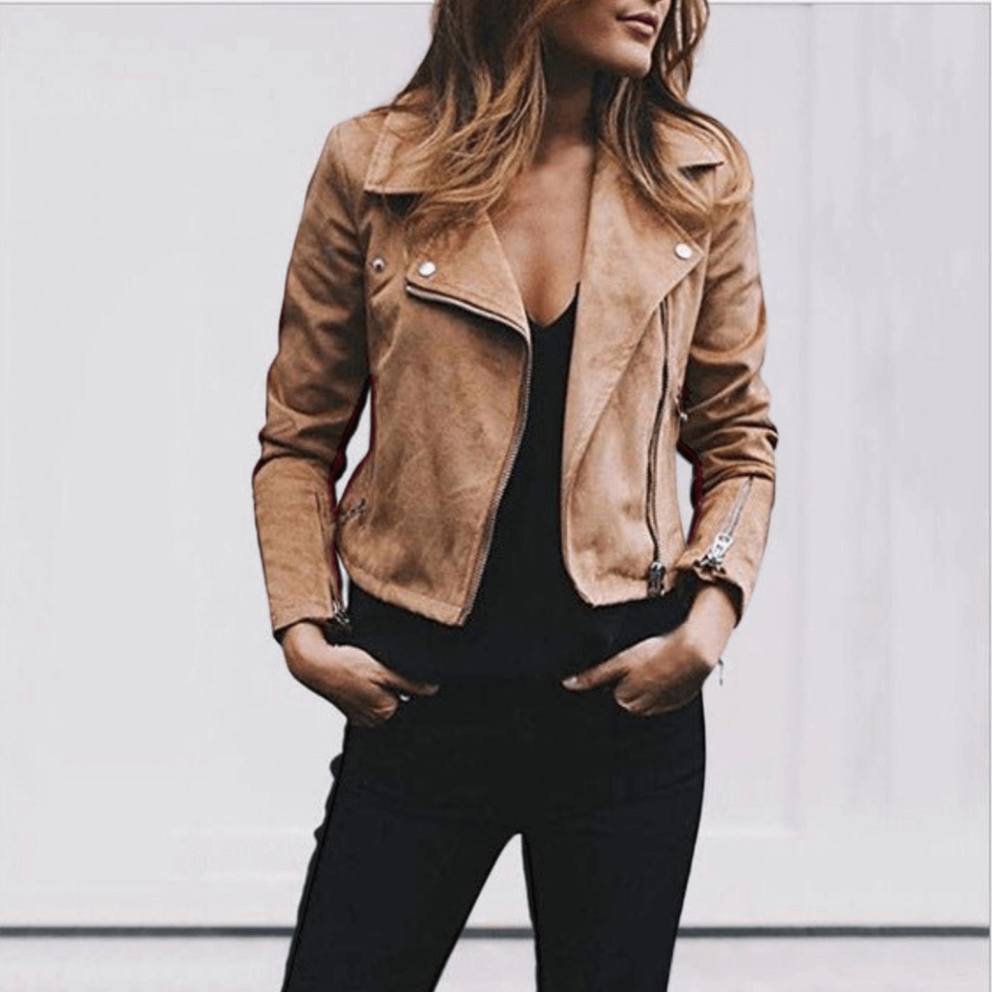 Dames Lange Mouw Jas | Elegant