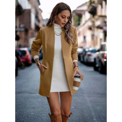Edelotte | Dames Lange Overjas | Open Front Ontwerp