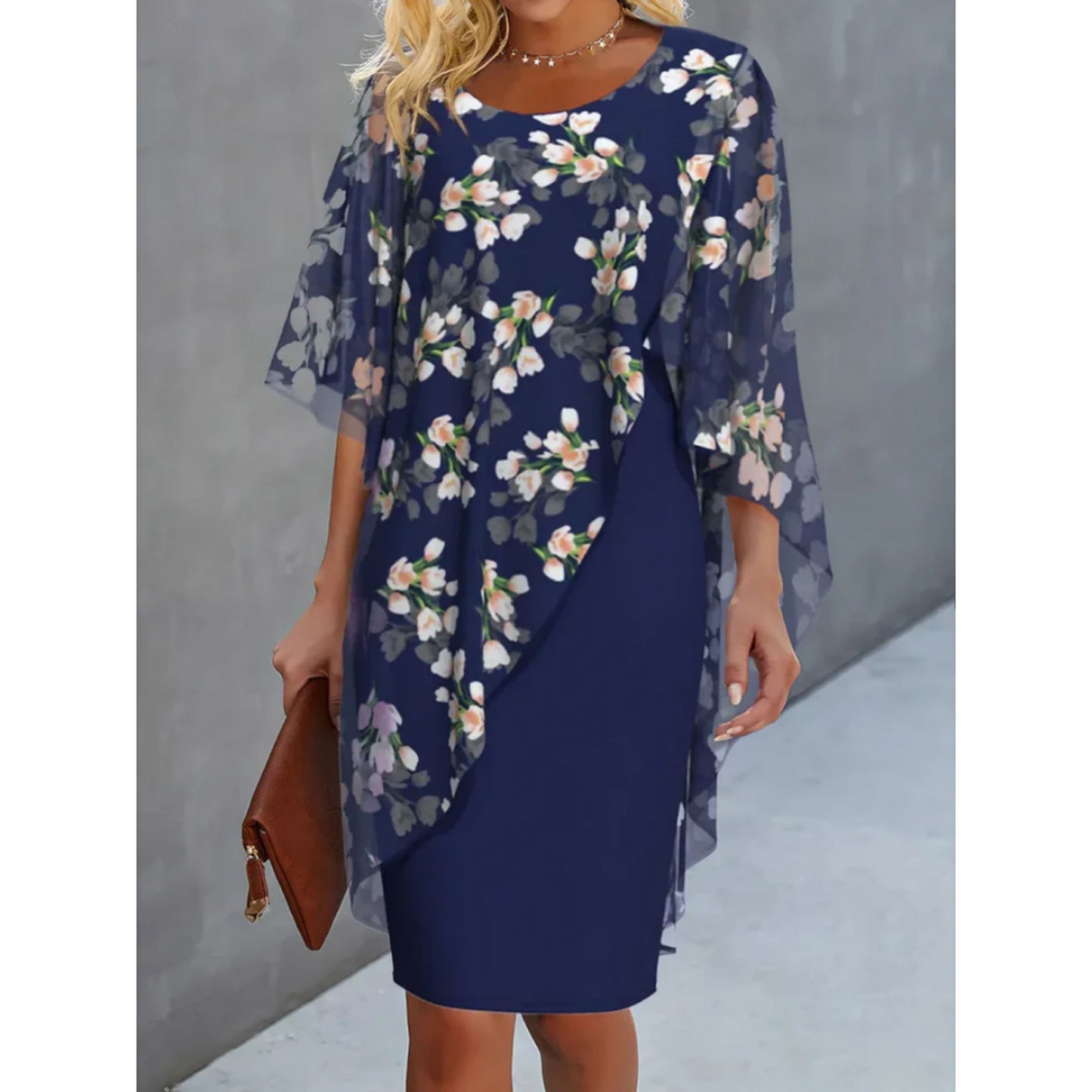 Annekatrine | Dames Midi Jurk | Bloemen Design